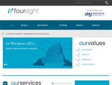 Tablet Screenshot of foursightconsultants.com